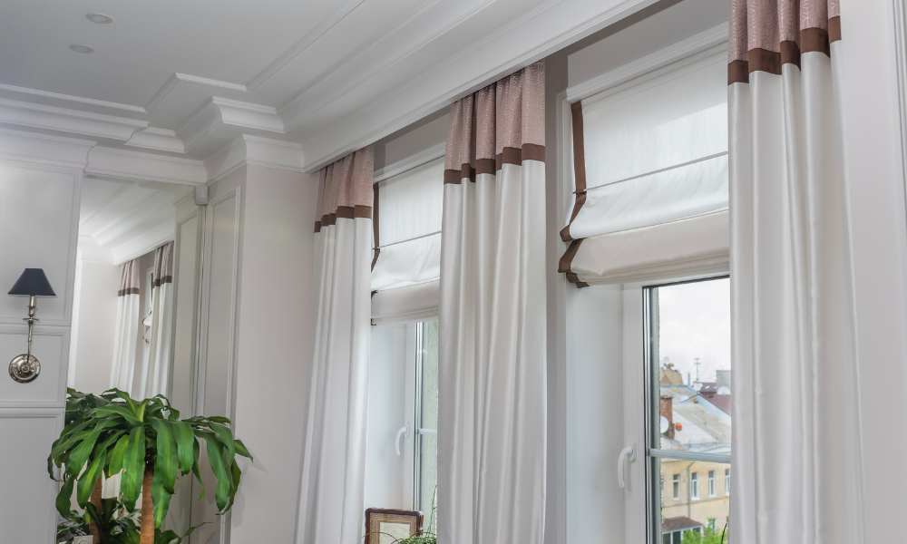 How do you hang curtains on a short ceiling?